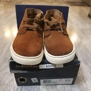 Polo Joplin suede sneakers cognac size 10.5